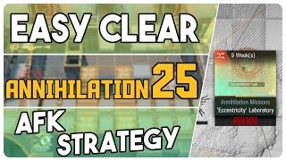 Annihilation 25 - Eccentricity Laboratory | AFK Easy Strategy |【Arknights】