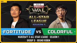 WC3 - [HU] Fortitude vs Colorful [NE] - Round Robin - Warcraft 3 All-Star League - Season 1