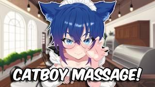 [ASMR] Getting A Massage At The Catboy Cafe!