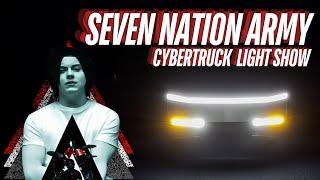 CYBERTRUCK LIGHT SHOW || SEVEN NATION ARMY