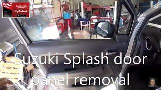 Suzuki Splash door panel removal