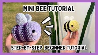 Crochet Mini Bee Tutorial  Perfect for Beginners, Step by Step, FREE Amigurumi Pattern