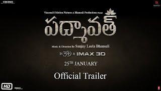 Padmaavat Telugu | Official Trailer | Ranveer Singh | Deepika Padukone | Shahid Kapoor