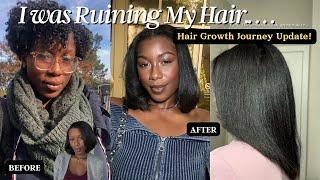 7 Things I am NO Longer Doing to Grow My Natural Hair!! | Retain Length in 12 months + Hair Update!