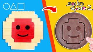 LEGO SQUID GAME: I Made Dalgona Candy With Every LEGO Shape | FUNZ Bricks