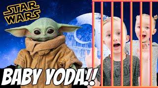 Baby Yoda and Mom save us from Darth Vader!!!