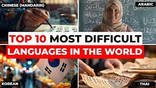 Top 10 Most Difficult Languages ​​to Learn in the World: From Chinese to Basque