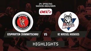 DEL2: Eispiraten Crimmitschau vs. EC Kassel Huskies I Highlights - 29. Spieltag | SDTV Eishockey