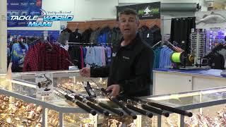 Ash at Tackleworld Miami explains the benefits of the Sentire and Stealth Range of Shimano Rods