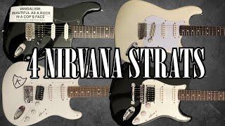 Nirvana Stratocaster Showdown | Comparing 4 Kurt Cobain Strats | Nirvana Guitar Shootout Episode 3