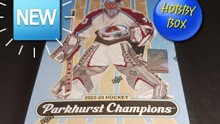 2023-24 PARKHURST CHAMPIONS HOCKEY HOBBY BOX BREAK  STILL CHASING CONNOR BEDARD ROOKIE CARDS 