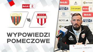 [Betclic 2. liga]: Konferencja prasowa po meczu Polonia Bytom - Pogoń Grodzisk Mazowiecki (0:1)