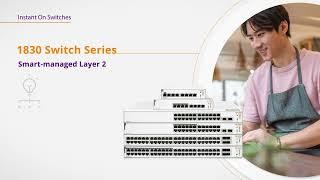 The HPE Networking Instant On Switch Series 1830 is the perfect smart managed solution for your SMB