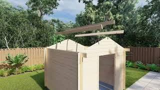 Building a SheShed Star Cabin - The 2-Minute Overview