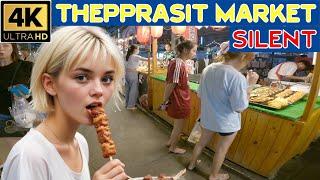 Pattaya Thepprasit Night market Silent during Low Season   2024 July Thailand