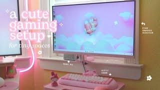  a cute and capable lil’ gaming setup for tiny spaces | feat. geekom ae7 mini pc, pixio, yunzii 