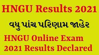 HNGU Online Exam Results 2021||SEM 6 Results @HNGUStudyPoint