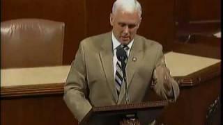 Rep. Pence: "Mr. President, Whose Side Are You On?"