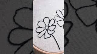Backstitch hand embroidery stitches - Point arrière broderie