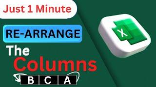 How to Re-Arrange The Columns in  Advance excel Tips And Tricks #exceltips #tutorial #computer