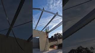 HOW TO INSTALL SHED ROOF STRAPPING 