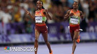 Beatrice Chebet OWNS the home stretch to win women's 5000m | Paris Olympics | NBC Sports