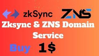 ZKSYNC & ZNS DOMAIN SERVICE JUST PAY 1$ SERVICE FEE 0% | #zksync #zksyncairdrop #airdrop #crypto