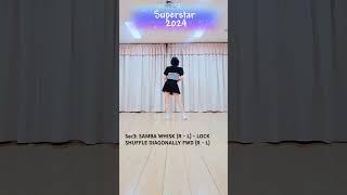Superstar 2024 Linedance #Count #High beginner #스텝변경 #그레이스제이라인댄스 #라인댄스블라썸
