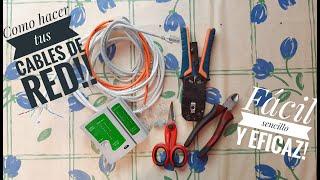 COMO HACER TUS CABLES DE RED O UTP!!