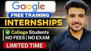 Google Launched Free Training Internships | ₹1.5 Lakh+ Stipend | Google Step Internship 2024