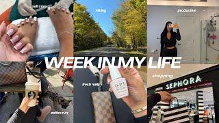 week in my life - new nails, self care, productive, deep cleaning, girls night, hiking, sephora haul