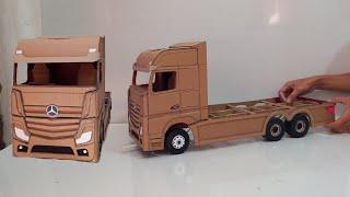 MEMBUAT MINIATUR TRUCK MERCEDES ACTROS PART 1