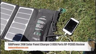 RAVPower 24W Solar Panel Charger 3 USB Ports RP-PC005 Review