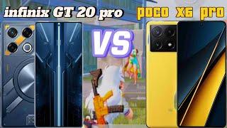 INFINIX GT 20 PRO  POCO X6 PRO BGMI COMPARISON TEST POCO X6 PRO REALLY BEAT 