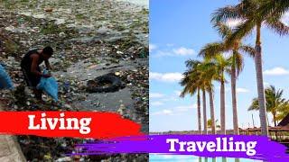 Difference between living and travelling in a country