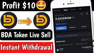  Instant Live $10 Profit | Instant Payment Loot  | Bidacoin BDA Token Sell| New Crypto Loot Today