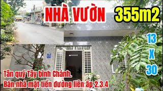 NHÀ VƯỜN BÌNH CHÁNH. Bán gấp nhà mặt tiền liên ấp 2.3.4 đoàn Nguyễn tuấn