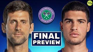 Novak Djokovic vs Carlos Alcaraz - Preview & Prediction - 2024 Wimbledon FINAL