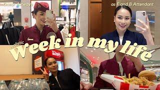 Part 1: A REALISTIC WEEK IN MY LIFE as an F and B Attendant in QATAR AIRWAYS ️ | Dawn Reyes