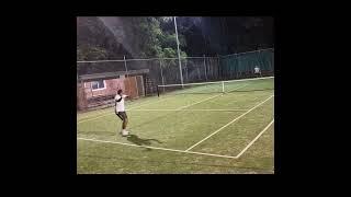 Excellent forhand rally ended with unforced error #tennis #tennisfun #tennisshorts