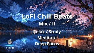 LoFi Chill Beats Mix II | Creta AI - Relax, Study, Deep Focus & Meditate 