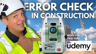 2-Face Method Every Site Engineer Must Know️Total Station Error Check in Construction ️