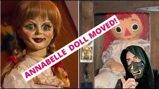 REAL ANNABELLE DOLL being moved! #haunted #annabelle #doll #edandlorrainewarren #scary #possession