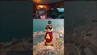 MORE TROLLING RANDOMS as ALVIN AND THE CHIPMUNKS in WARZONE!  #shorts