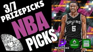 NBA PRIZEPICKS | CHALKBOARD | SLEEPER | PROP PICKS | FRIDAY | 3/7/2025 | NBA BETTING | BET PROPS