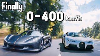 Koenigsegg Jesko Absolut VS Bugatti Chiron | 0-400-0 km/h | Fastest Car In The World |