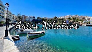 Agios Nikolaos Crete Greece 4K