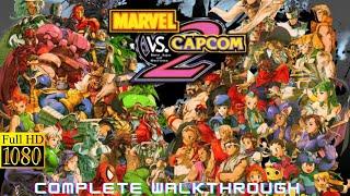 Longplay of Marvel vs Capcom 2 (Xbox, 2002)-All Characters Unlocked Complete Walkthrough Part 1 HD