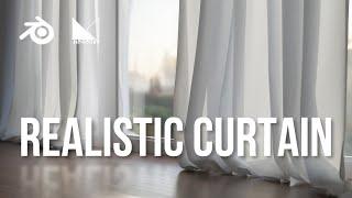 How to make REALISTIC CURTAIN in 3 ways - Blender Tutorial