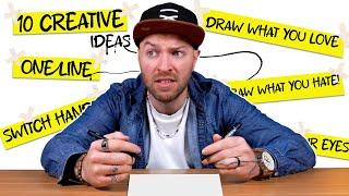 I Attempt 10 ART CHALLENGEs in ONE VIDEO